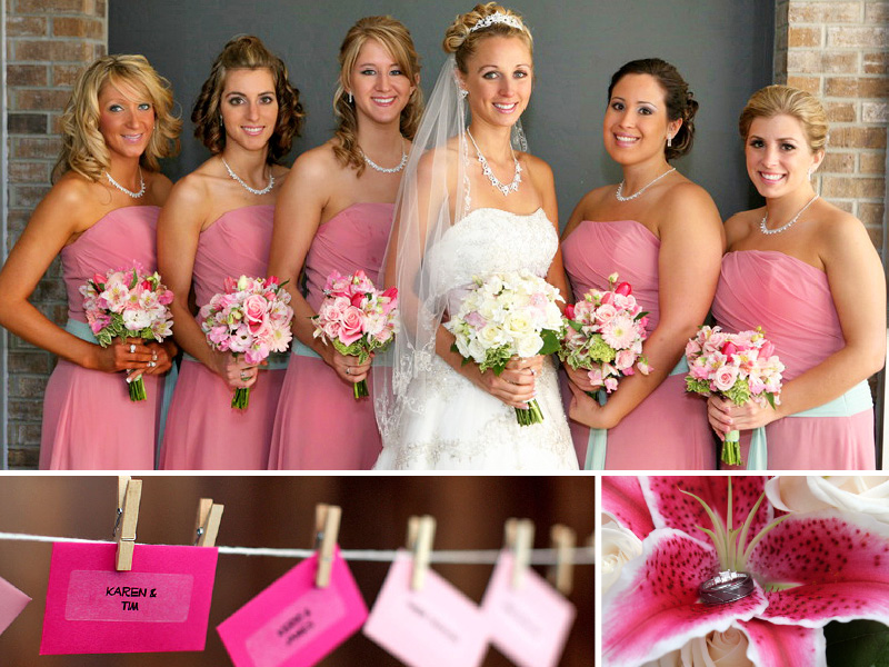 pink wedding inspiration board 01