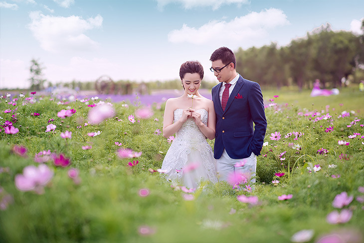 纯情结婚照