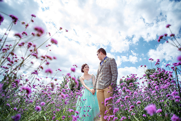 不同季节婚纱照